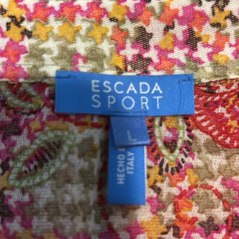 Escada Multicolor Patterned Top - Picture 5 of 5